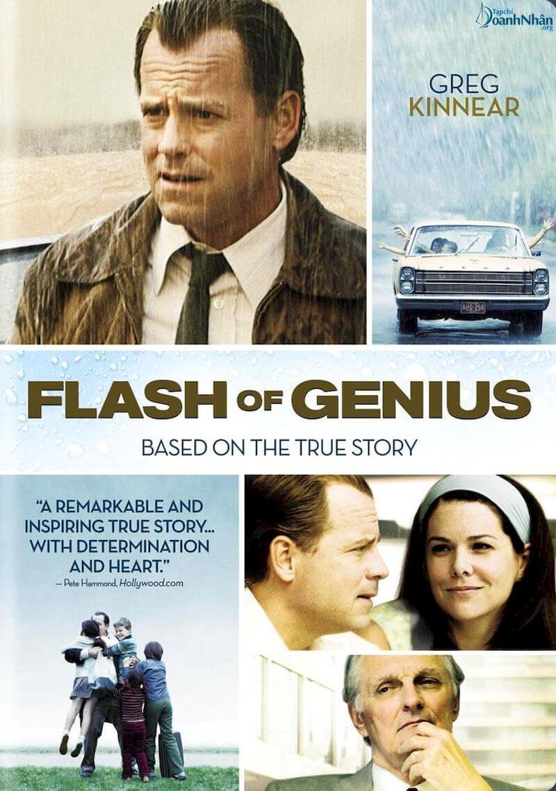 17 Bộ phim kinh điển về kinh doanh và bài học chốn thương trường Khoảnh khắc thiên tài – Flash of Genius (2008)