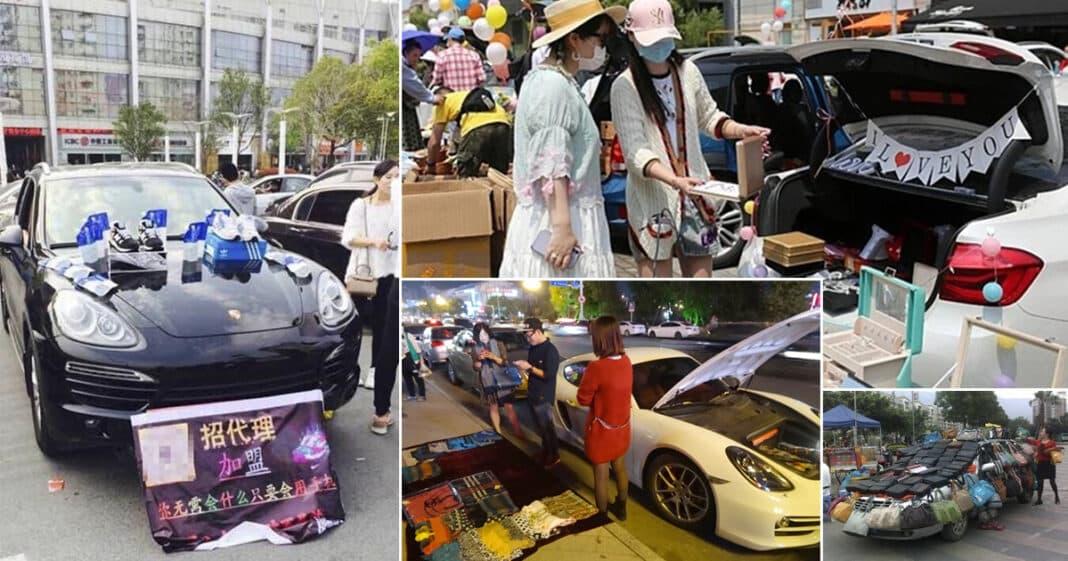 Người giàu đi xe sang, bán hàng rong ở Trung Quốc