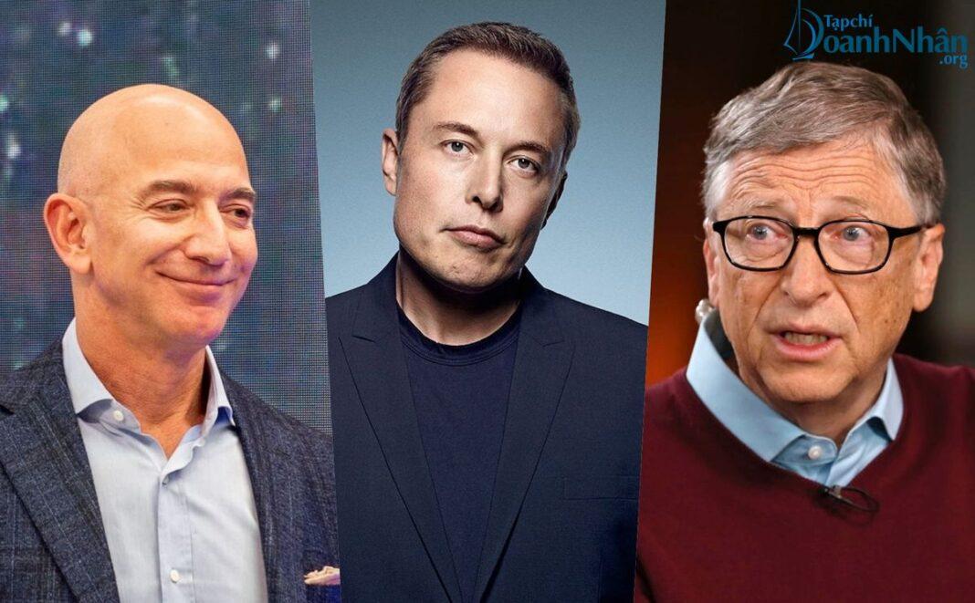 tỷ phú Elon Musk và Jeff Bezos thay phiên top 1 trong số 10 người giàu nhất thế giới ở thời điểm hiện tại
