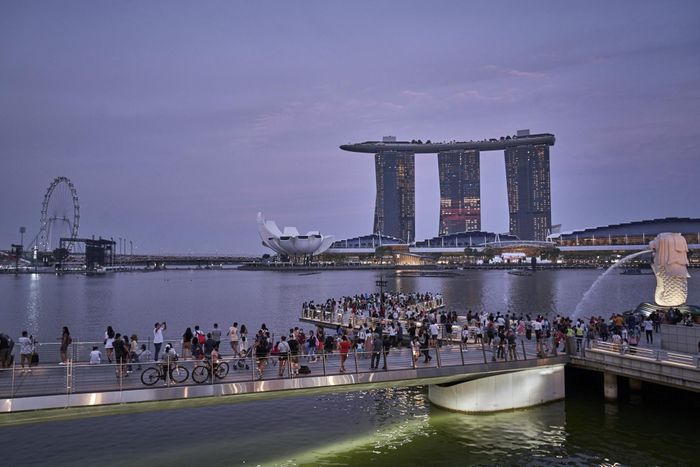  Singapore dự kiến đứng đầu châu Á về tỷ lệ triệu phú USD trong thời gian tới. Ảnh: Lauryn Ishak/Bloomberg. 