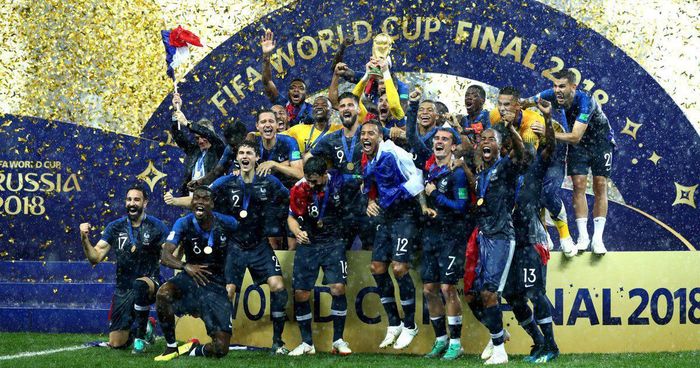 Đội tuyển Pháp giành chức vô địch thế giới lần thứ 2 tại World Cup 2018. Mùa giải này mang về cho FIFA 6,4 tỷ USD. Ảnh: Scroll.in